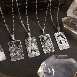 Authentic sterling silver Empress tarot necklace